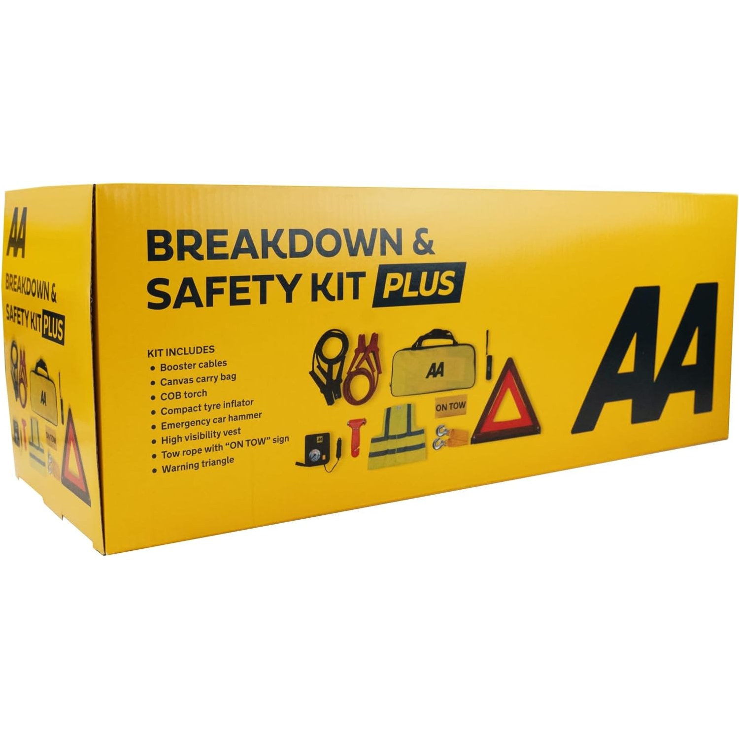 AA Breakdown & Safety Kit Plus with Tyre Inflator