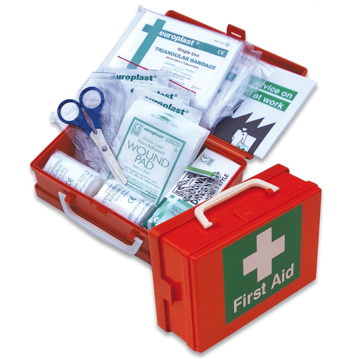 Steroplast 48-Piece First Aid Kit, Orange Case